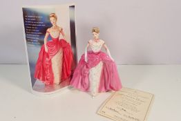 A limited edition Coalport figure for Compton & Woodhouse designed by Elizabeth Emanuel,