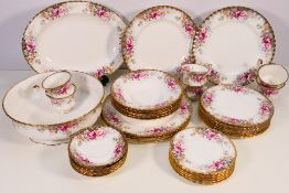 Royal Albert - A collection of dinner and tea wares decorated in the Autumn Roses pattern