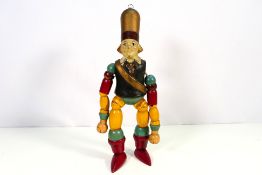 Ediswan Radio jointed wooden advertising figure for Mazda valves