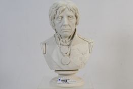 A mid-19th century parian bust of Admiral Lord Nelson probably by Coalport,