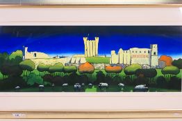 A large limited edition print, Richmond Castle,