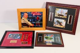 Gerry Anderson - Three collection of film cel displays relating to Gerry Anderson shows including a