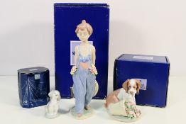 Lladro - Three boxed Lladro Collector's Society pieces comprising # 7650, Pocket Full Of Wishes,