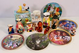 Ceramics comprising a Royal Doulton Winnie The Pooh Collection figure group,