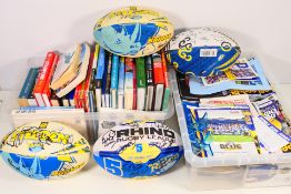 Lot to include a quantity of programmes and similar relating to Leeds Rhinos,