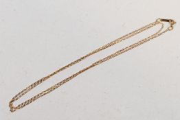 A yellow metal (stamped 9kt) fine trace