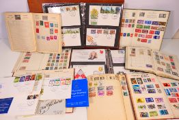 Two binders of first day covers and a fu