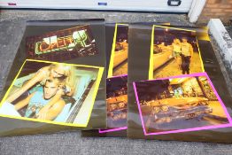 3 x large decorative vintage posters measuring 200 x 140 cm. 2 x are of the same image.