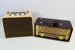 Two vintage radios comprising a Skyking and a Philco Model 120. [2].