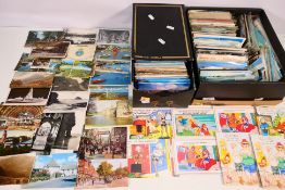 Deltiology - A good collection of UK and foreign cards to include comic, topographical and other,
