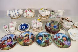 Mixed ceramics to include Queen Anne tea wares,