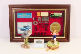 Matchbox Yesteryear - A limited edition framed glass display set, Yorkshire Steam Wagon,