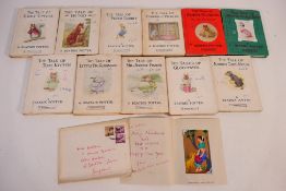 Eleven vintage Beatrix Potter publications, F Warne & Co Ltd,