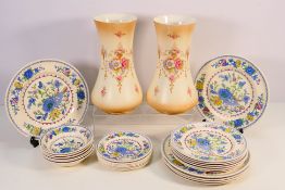A quantity of vintage Masons Ironstone table wares decorated in the Regency pattern,