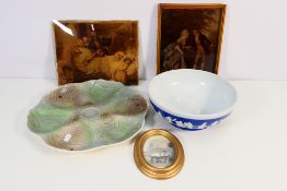 Lot to include a Dudson Brothers bowl (24 cm diameter), a Shorter & Son fish dish,