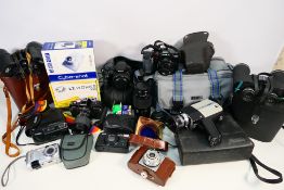Photography - Cameras and accessories to include Minolta, Praktica, Halina, Sony and other,