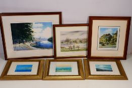 A collection of limited edition prints, all framed, various image sizes.