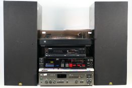 Audio equipment to include a Dual 505-2 Belt Drive turntable, a NAD Stereo Receiver 7130,