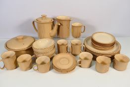 A collection of Denby Stoneware dinner and tea wares in the Chorus pattern, approximately 35 pieces.