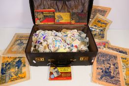 A collection of loose stamps, copies of The Magnet, The Gem and other.