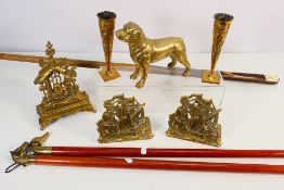Lot to include a quantity of brassware,