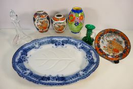 Lot to include a large Ford & Sons, Burslem, Bristol pattern serving platter,