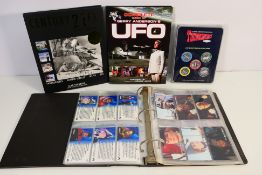 Lot to include a binder of Star Trek related trade cards (approximately 160 cards,