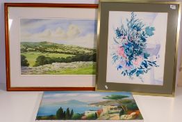 Max A S Hamblen - Lot to include a limited edition print landscape scene signed and numbered 79 of