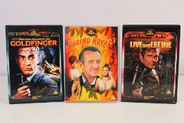 James Bond, 007 - Three James Bond DVDs,