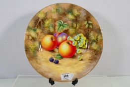 A Royal Worcester cabinet plated decorat