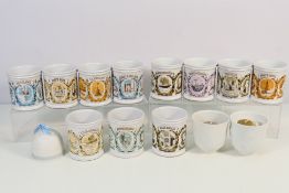 A set of eleven Denby Regions & Counties