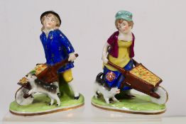 A pair of 19th century Chelsea style fig