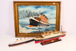 Titanic Interest - A framed oil painting