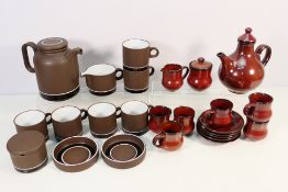 A collection of vintage coffee wares to