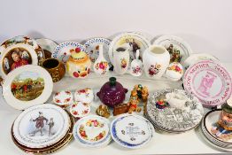 Mixed ceramics to include cabinet plates