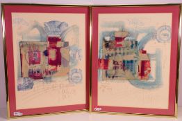 Two South African mixed media artworks, each signed by the artist and dated (19)93,