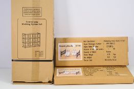 Unused Retail Stock - Two extending shoe rails for 10 pairs and a Scandinavia Shelving System,