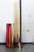 Lot to include a baseball bat, vintage s