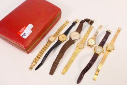 A collection of vintage wristwatches to