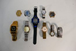 A collection of wristwatches to include Timex, Oris and other.