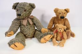 TY, Russ - Three bears to include a small TY Attic Treasures bear,