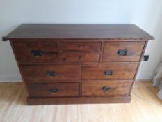 A Laura Ashley Garret sideboard having eight drawers, approximately 86 cm x 127 cm x 43 cm.