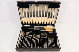 A canteen of silver plated cutlery for six settings.
