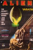 A one-sheet Turkish film poster for the movie Alien (Yaratik), approximately 100 cm x 68 cm,