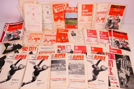 A collection of football programmes comprising Crewe Alexandra and Stoke City, 1960's and later.