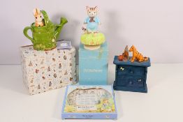Lot to include an unboxed Border Fine Arts, Classic Pooh Tigger 2 Drawer Chest,