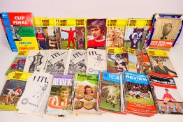 A collection of football programmes for cup games, FA Cup, League Cup,