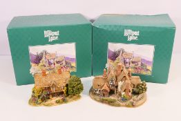 Two large Lilliput Lane models comprising # L2171 Country Living and # L2141 Bowbeams,