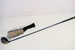 A Callaway Big Bertha Steelhead III 3 wood, right handed, regular flex, with head cover.
