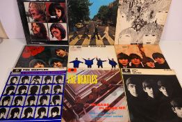 The Beatles - Nine studio albums comprising Please Please Me PCS 3042 (in mono sleeve),